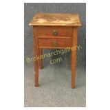 Yellow Pine 2 Drawer Stand