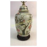 Asian Design Porcelain Lamp