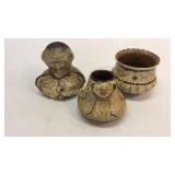 3 Pieces Peruvian Shipibo Pottery