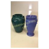 2 Art Pottery Floor Vases