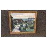 Oil on Canvas, House on Water