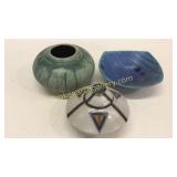 3 Pieces Signed Studio Pottery