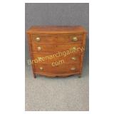 Sheraton Curly Maple Bow Front Chest