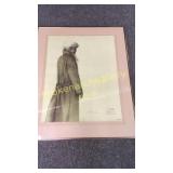 Signed Lithograph, Boy in Coat