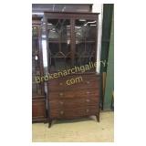 Period Flame Mahogany Butlers Secretary