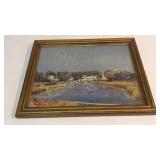 Oil on Paperboard, Pleasantville Landscape