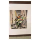 Watercolor Flowers in Glass