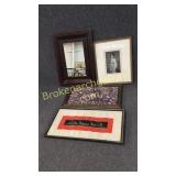 3 Pieces Framed Art, Empire Mirror