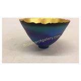 Studio Pottery Bowl, Gold Interior