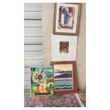 4 Pieces Art Work