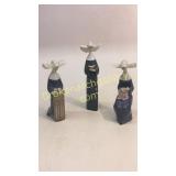 3 Lladro Nun Figurines