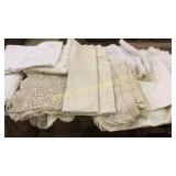 9 Assorted Lace Tablecloths