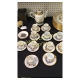 Spanish Hand Painted Tea Set W Ships