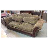 Overstuffed Upholstered Sofa