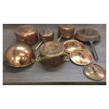 9 Pieces Copper Cookware