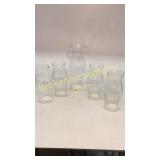 5 Glass Hurricane Globes