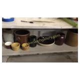 9 Pieces Pottery and Stoneware