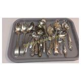 Approximately 26 Pieces Mixed Silver and Plated