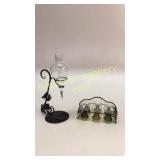 Wine Dispenser, Set of 6 Stems w/Rack