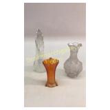 3 Pieces Carnival Glass