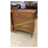 Diminutive 3 Drawer Mahogany Chest