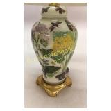 Glass Table Lamp, Botanical and Animal Designs