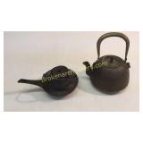 2 Japanese Iron Kettles