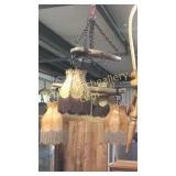 Pair Horse Hanes Re-Purposed to Chandeliers