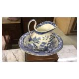 Blue Willow Bowl & Pitcher