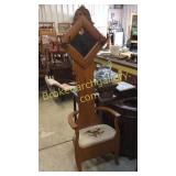 Golden Oak Hall Tree