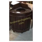 Mahogany Corner Nightstand
