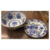 Large Ironstone Bowl, Canton Style Charger