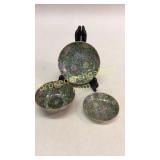 3 Pieces Asian Enamelware