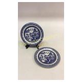 2 Blue Willow Chargers