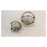 2 Godinger Silver Baskets
