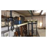 Pair Iron 4 Light Candelabra