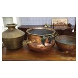 3 Pieces Brass and Copper