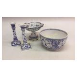 4 Pieces Hand Painted Ceramics