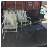 12 Pieces of Assorted Iron Outdoor Furniture