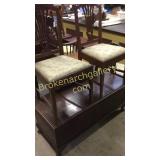 3 Vintage Dining Chairs & Hope Chest