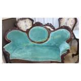 2 Carved Victorian Sofas