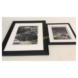 2 Framed Black and White Photographs