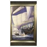 Oil on Canvas, Tall Ships