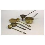 6 Pieces Brass Cookware, Utensils