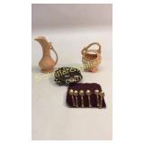 Weller Vase, McCoy Ewer, Mammy Spoon Rest,