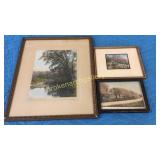 3 Wallace Nutting Prints