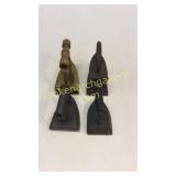 Brass Iron, Coal Iron, 2 Flat Irons