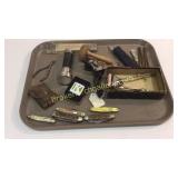 Group Of Assorted Tools, Pocket Knives, Oddities