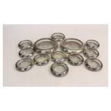 13 Sterling Rim Coasters