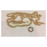 14 k Gold Pin, Pearls